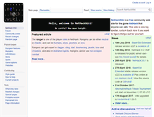 Tablet Screenshot of nethackwiki.com